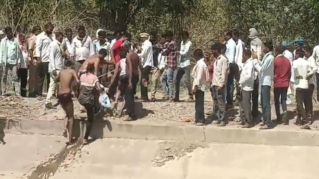 Sanchore Incident Bodies of father and two sons found in canal all three died after falling with bike