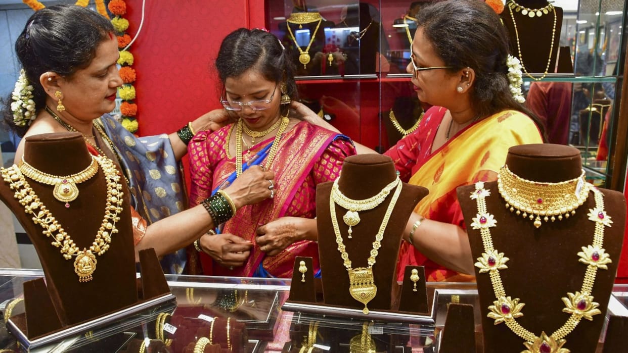 Gold slips Rs 50 silver tumbles Rs 550