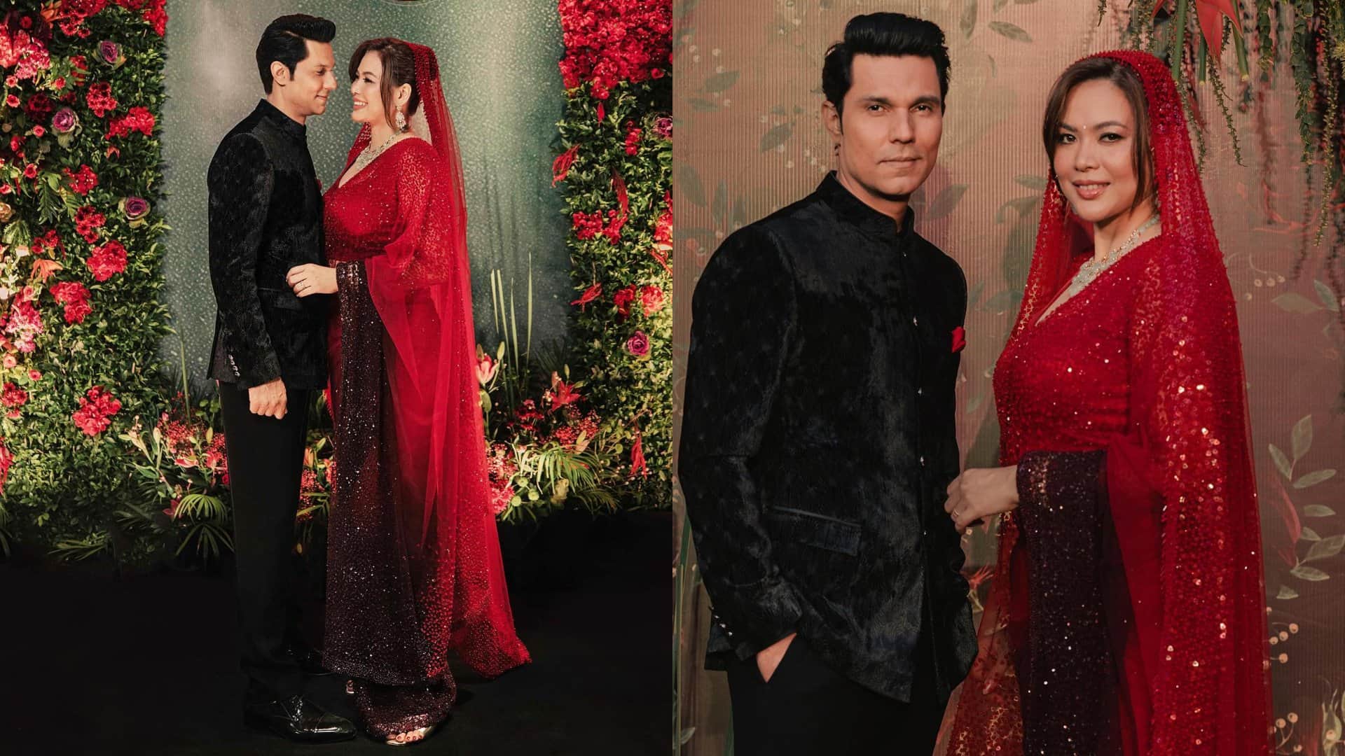 designer latest saree for wedding reception party