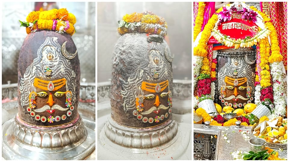 Ujjain news : Baba Mahakal was decorated in the Jatadhari form during the Bhasma Aarti.