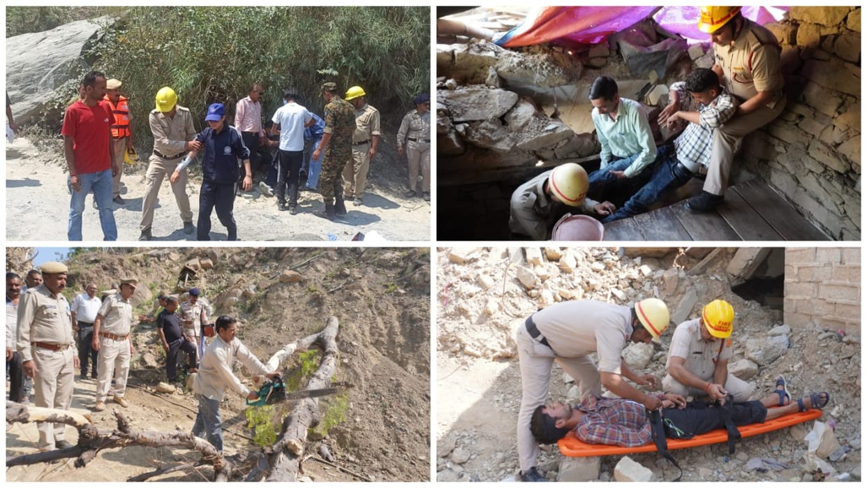 Mega Mock Drill Disaster relief arrangements tested at 85 places in Himachal Pradesh