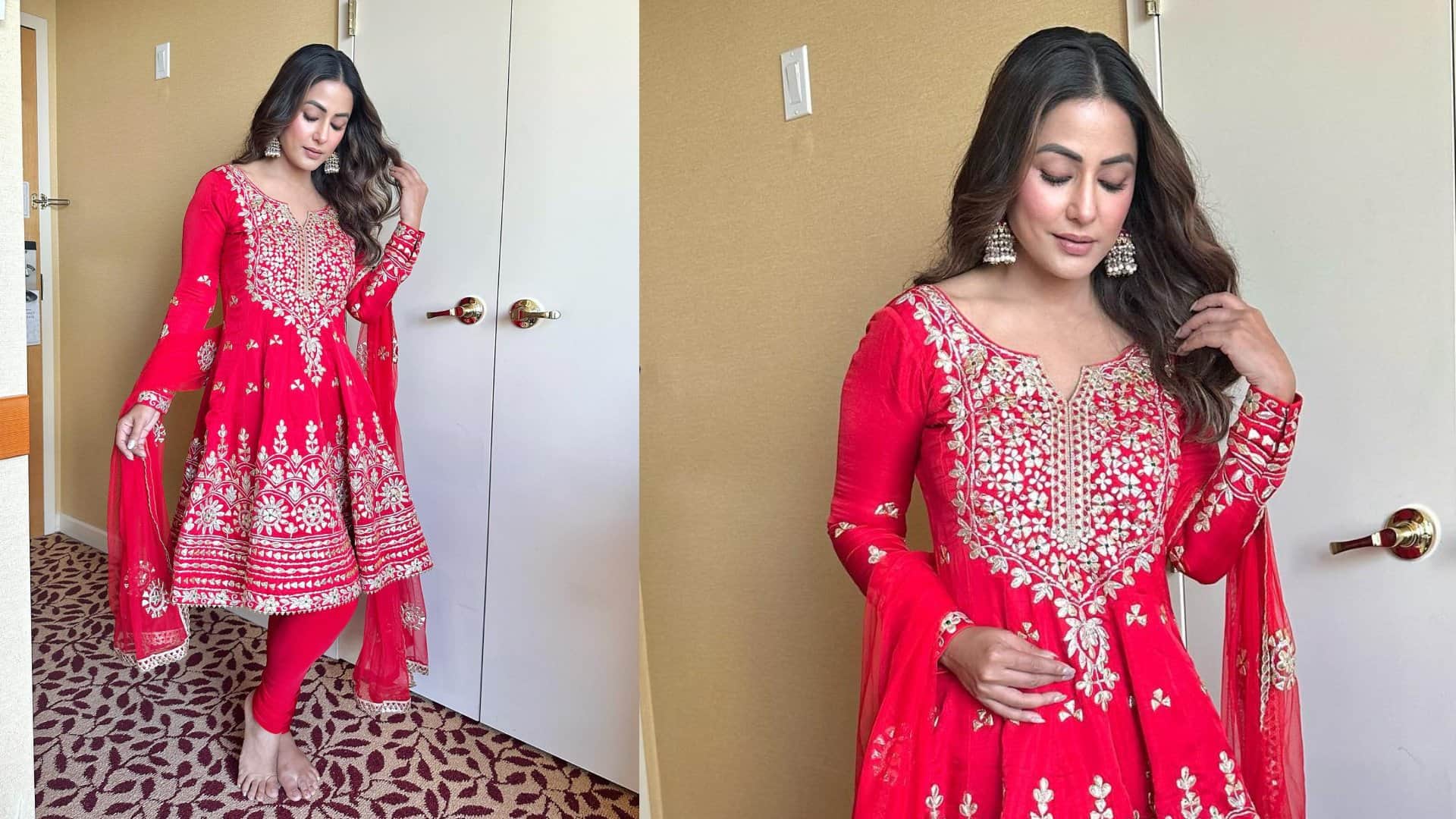 Bakrid 2024 hina khan suit collection for eid ul adha 2024
