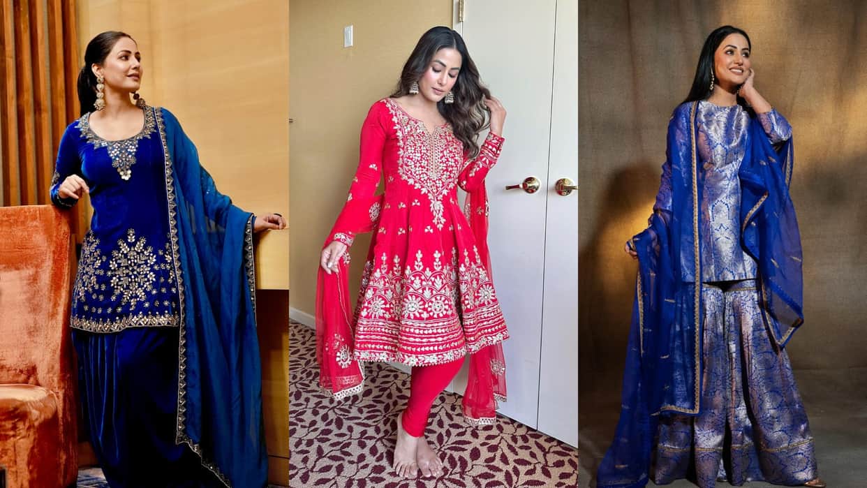 Bakrid 2024 hina khan suit collection for eid ul adha 2024