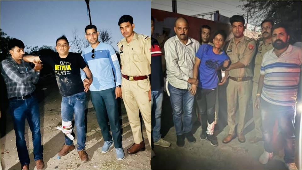 Ghaziabad police encounter with two robbers