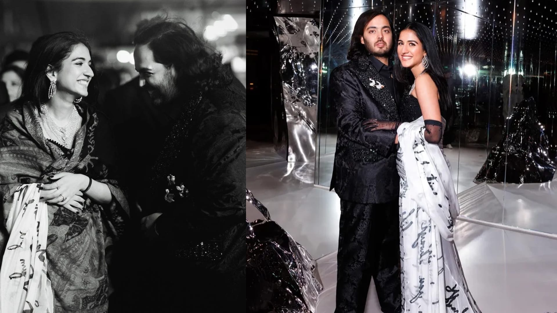 Anant ambani Radhika merchant Pre Wedding photos Radhika merchant wore love letter gown on cruise
