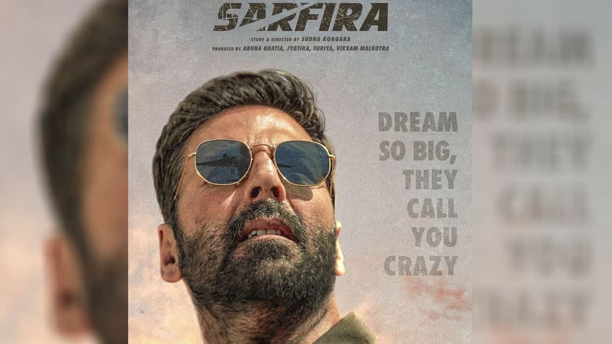 akshay kumar starrer sarfira to release on 12th july actor shares film first poster trailer to out on 18 june