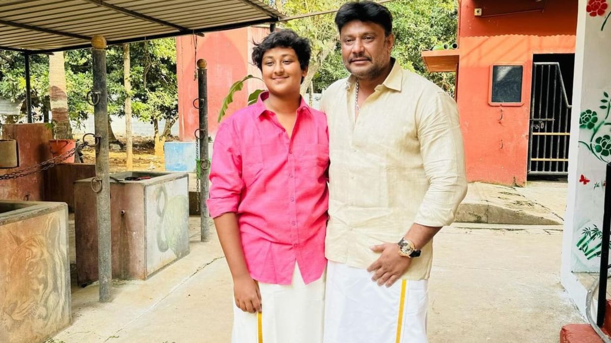 Darshan Thoogudeepa 15 year old son Vinish wrote an emotional note said nothing will change by cursing me