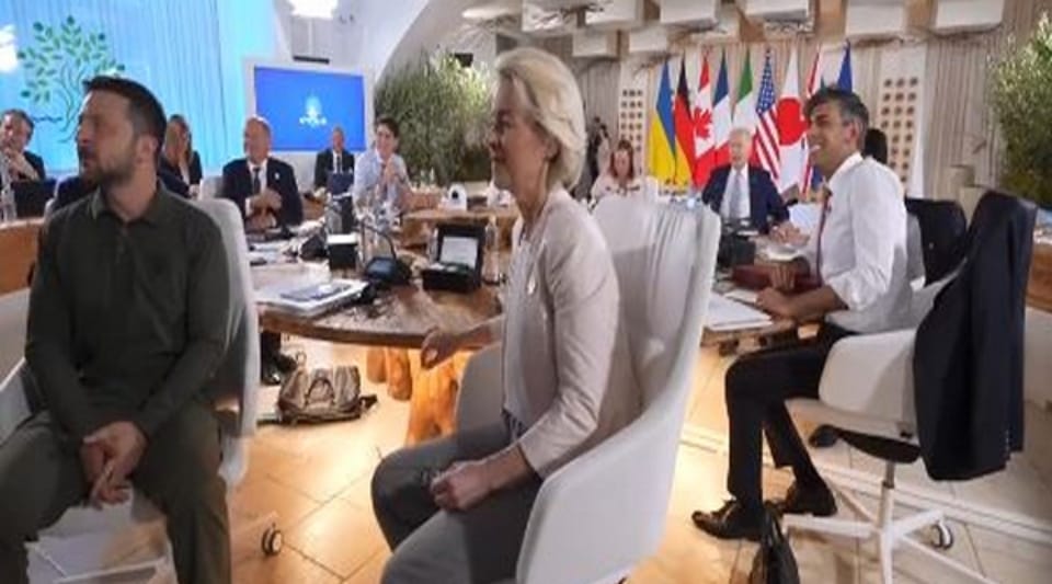 Ukraine President Volodymyr Zelensky meets global leaders at G-7 summit in Italy