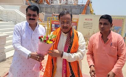 Ayodhya: Former Deputy CM Dr Dinesh Sharma in Ayodhya.