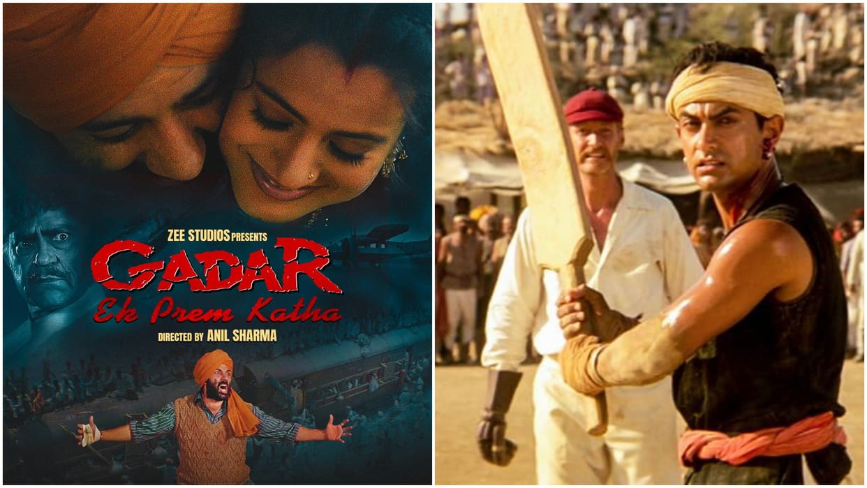 23 Years Of Gadar and Lagaan: Sunny deol Ameesha Patel and Aamir Khan Gracy Singh film box office clash