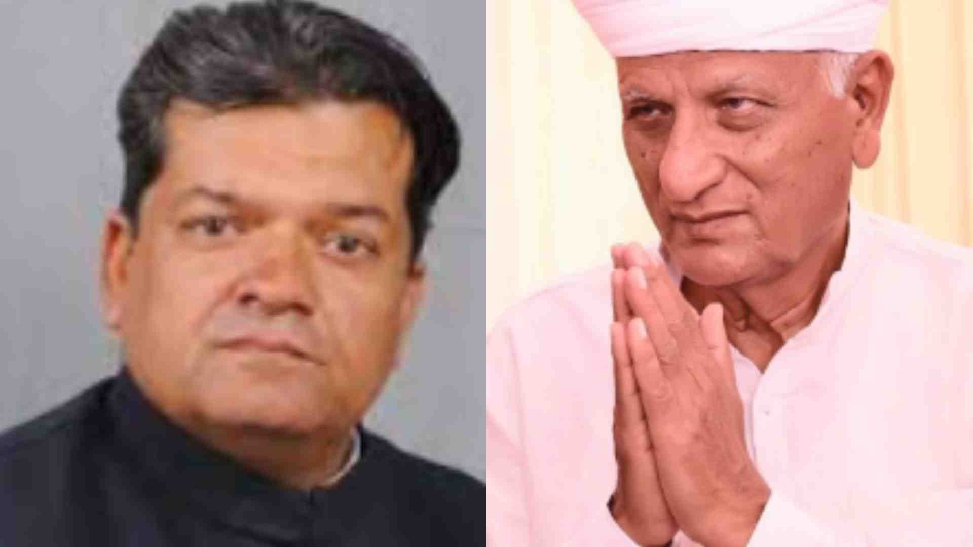 कैबिनेट मंत्री सुमित गोदारा और कांग्रेस नेता हेमाराम चौधरी।