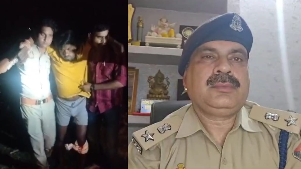 Jaunpur Police encounter Two accused of robbing jeweler arrested and one managed to escape