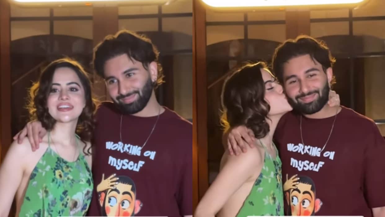 Uorfi Javed and Orry were spotted outside a restaurant in Mumbai both responds on wedding with actress
