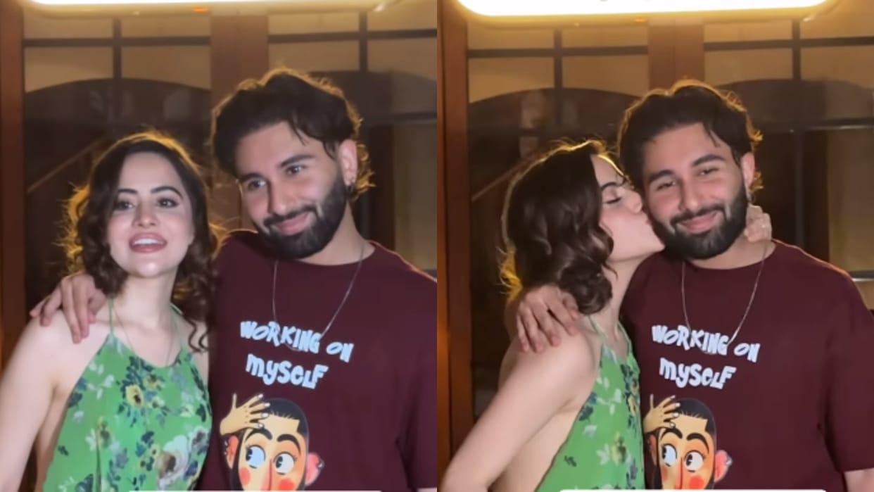 Uorfi Javed and Orry were spotted outside a restaurant in Mumbai both responds on wedding with actress