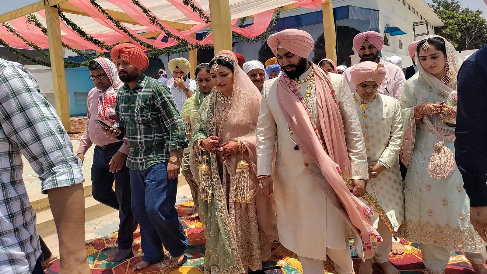 Anand Karaj Of Anmol Gagan Mann Took Place In Nabha Sahib Gurudwara,  Advocate's Bride Became A Minister - Amar Ujala Hindi News Live - Anmol  Gagan Marriage:नाभा साहिब गुरुद्वारा में हुआ अनमोल