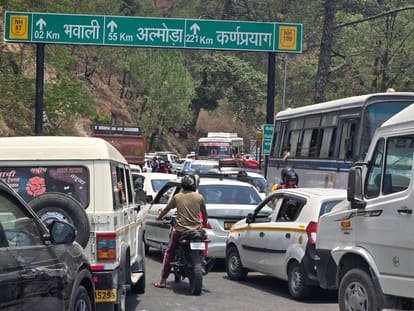 भवाली में जाम
