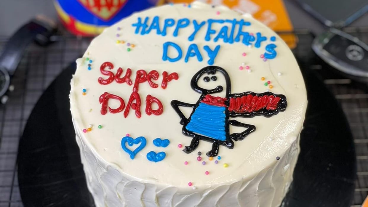 Father's Day 2024 Home Made special Cake Recipe for fathers day in hindi