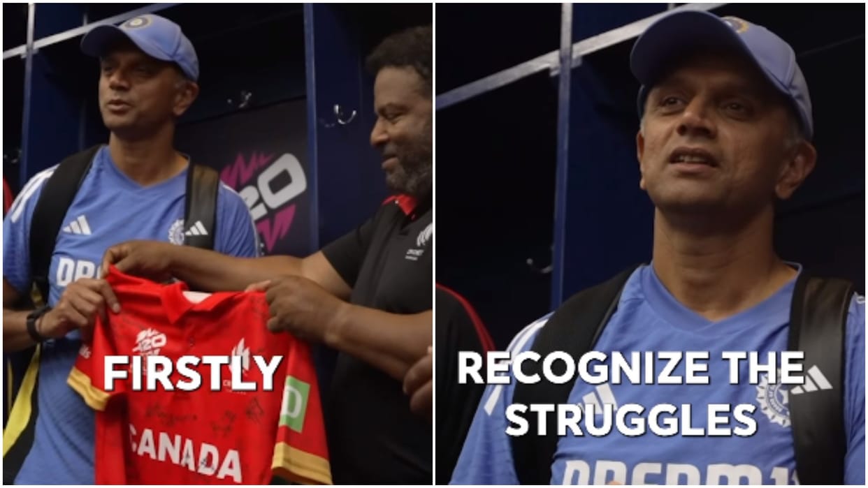 IND vs CAN: Rahul Dravid gave advice to Canada said Move forward and keep inspiring youth t20 world cup 2024