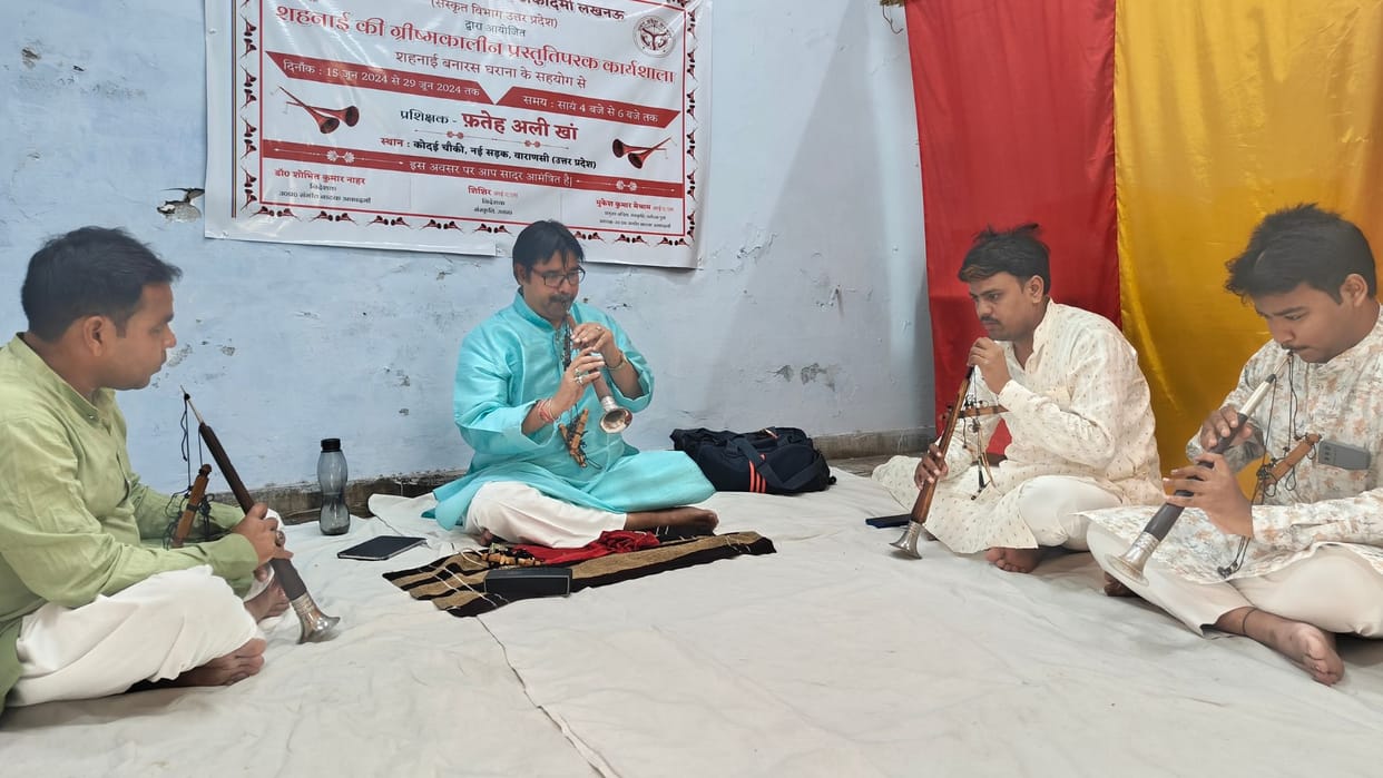 Beginning of Guru-Shishya Tradition in varanasi Newcomers will master the compositions of Bismillah Khan on Sh