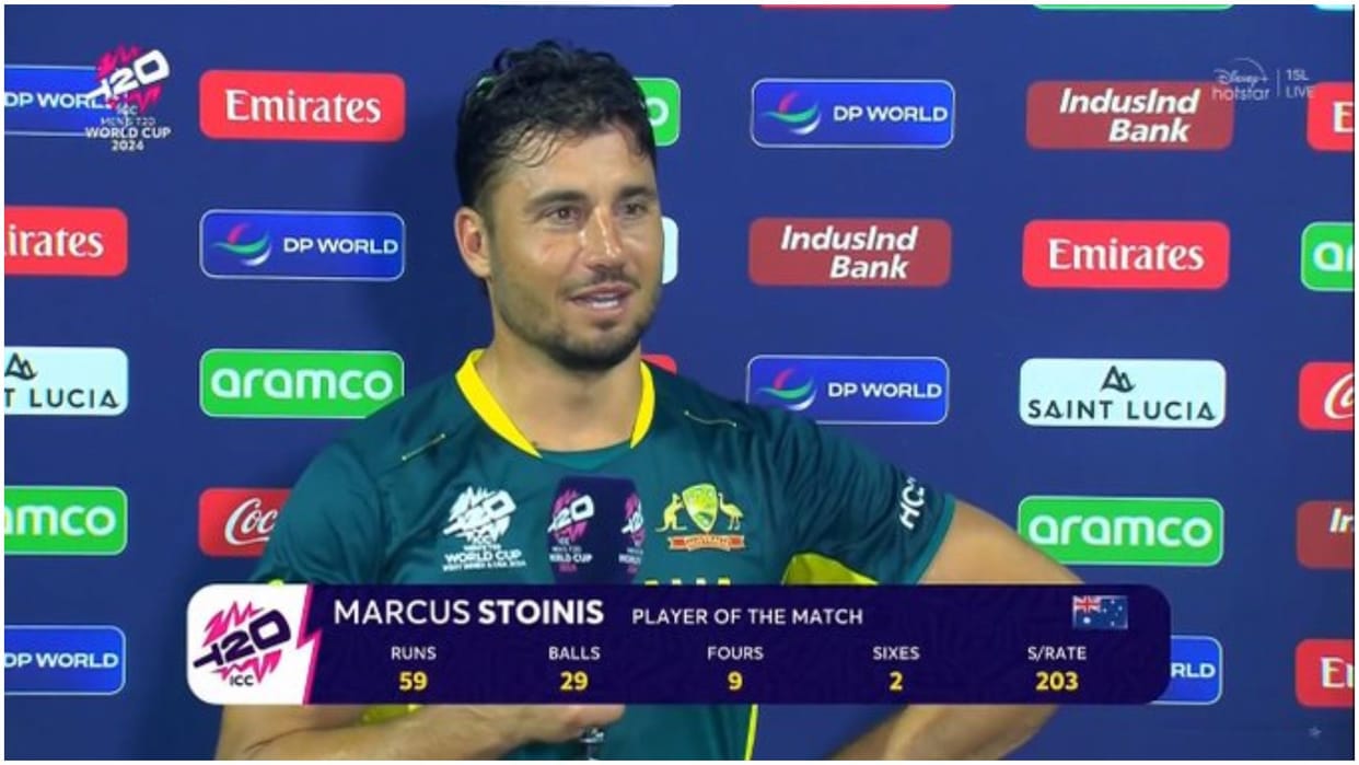 AUS vs SCO: marcus stoinis told ipl helped him to get into form after half century t20 world cup 2024
