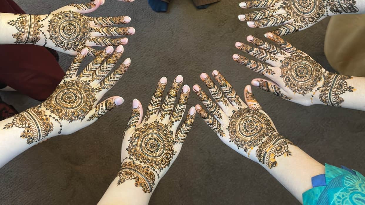 latest Bakrid Mehndi Design 2024 for front and back hand