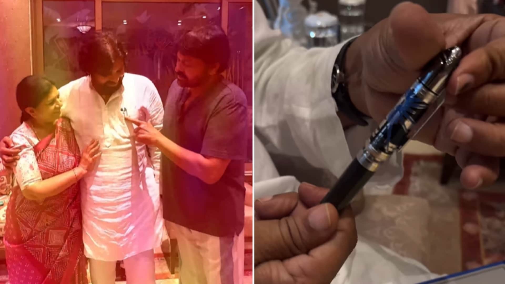 Deputy Chief Minister Pawan Kalyan got a special gift from his sister-in-law Chiranjeevi shared the video