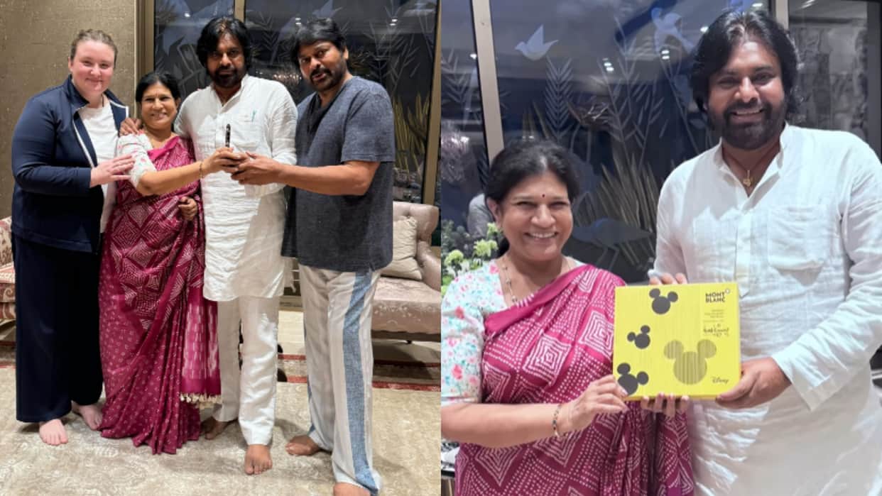Deputy Chief Minister Pawan Kalyan got a special gift from his sister-in-law Chiranjeevi shared the video