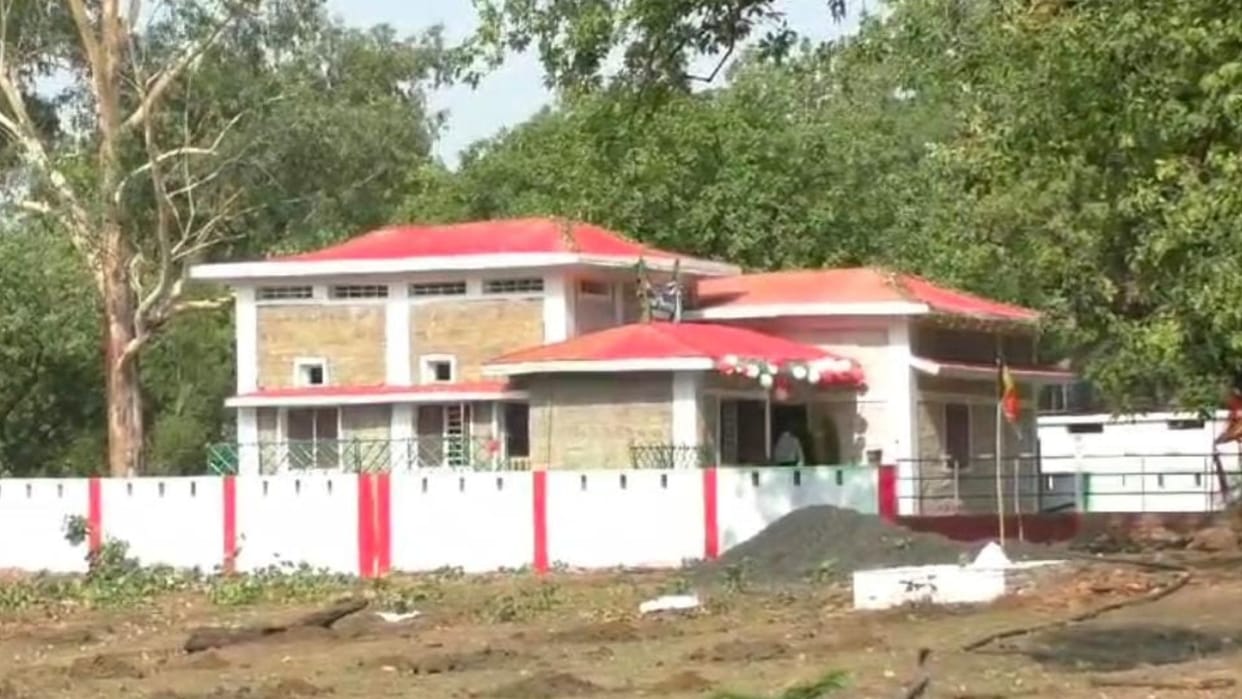 The most attractive Anganwadi in the country built with local resources