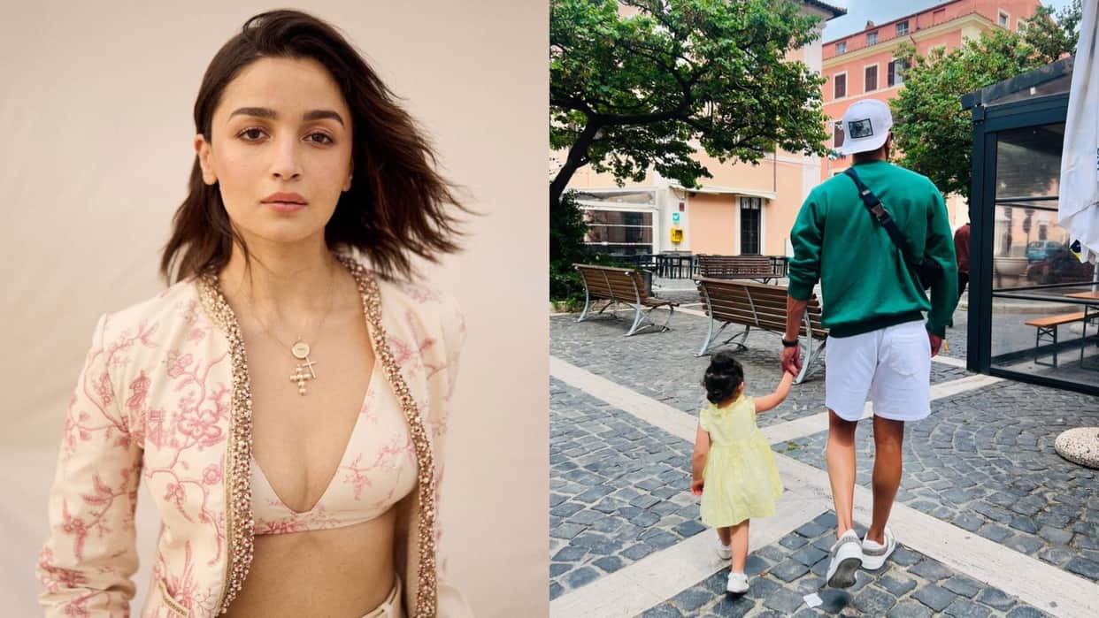 Alia Bhatt shares photo of Ranbir Kapoor and Raha from Italy wrote no caption needed post went viral