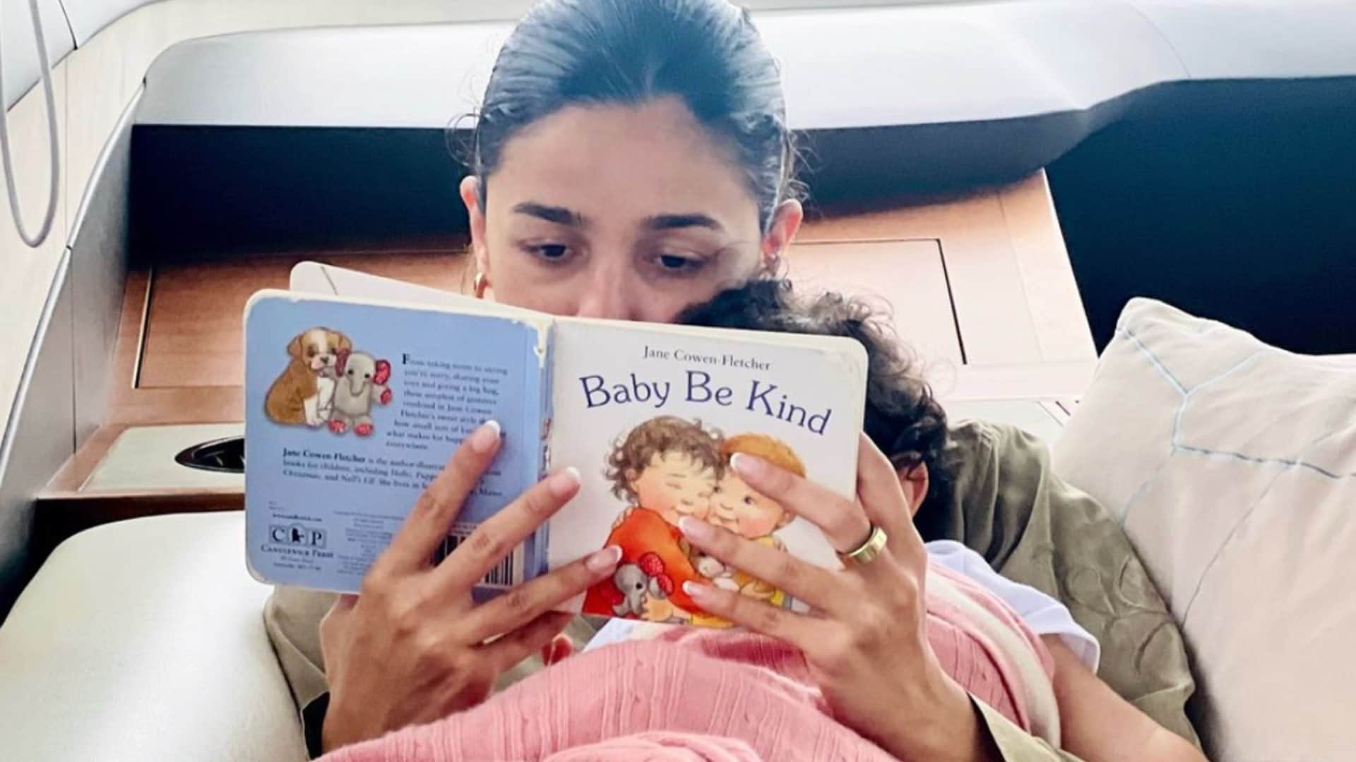 Alia Bhatt shares photo of Ranbir Kapoor and Raha from Italy wrote no caption needed post went viral