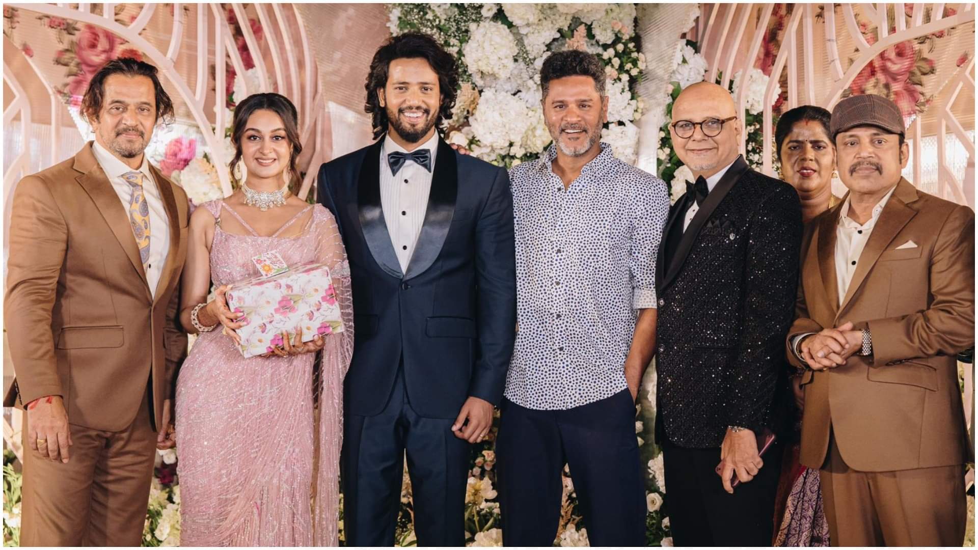 Rajinikanth Jackie Shroff and CM M K Stalin attend Aishwarya Arjun and Umapathy Ramaiah Wedding Reception