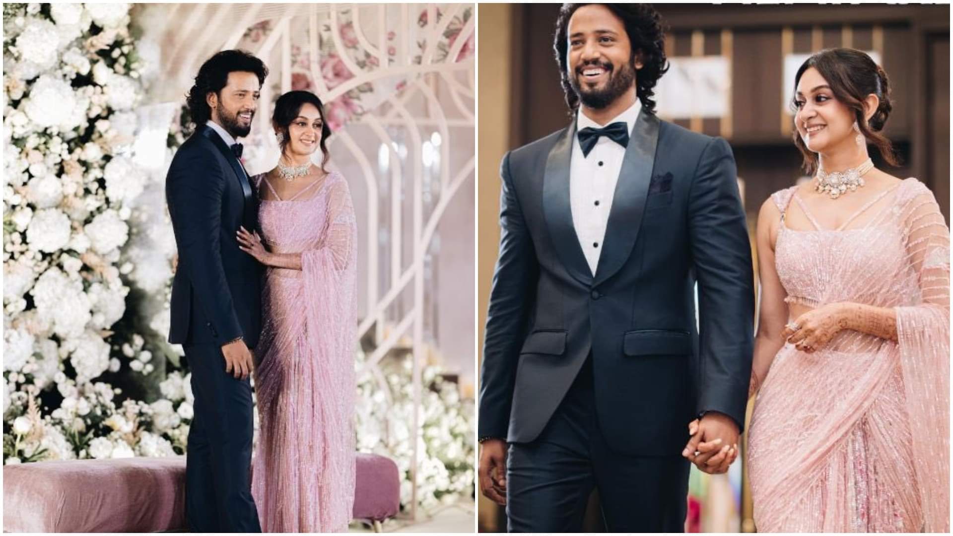 Rajinikanth Jackie Shroff and CM M K Stalin attend Aishwarya Arjun and Umapathy Ramaiah Wedding Reception