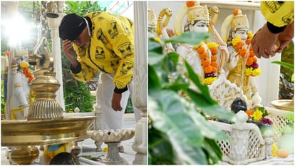Kalki 2898 AD Star Amitabh Bachchan shared home temple Pictures Offering Water to Shivling See Photos