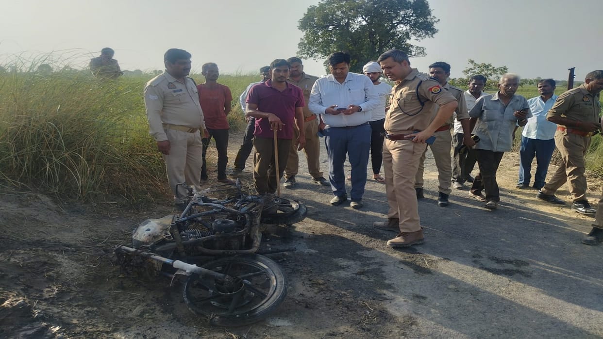 three died including child due to electric wire broke and fell on bike in lakhimpur