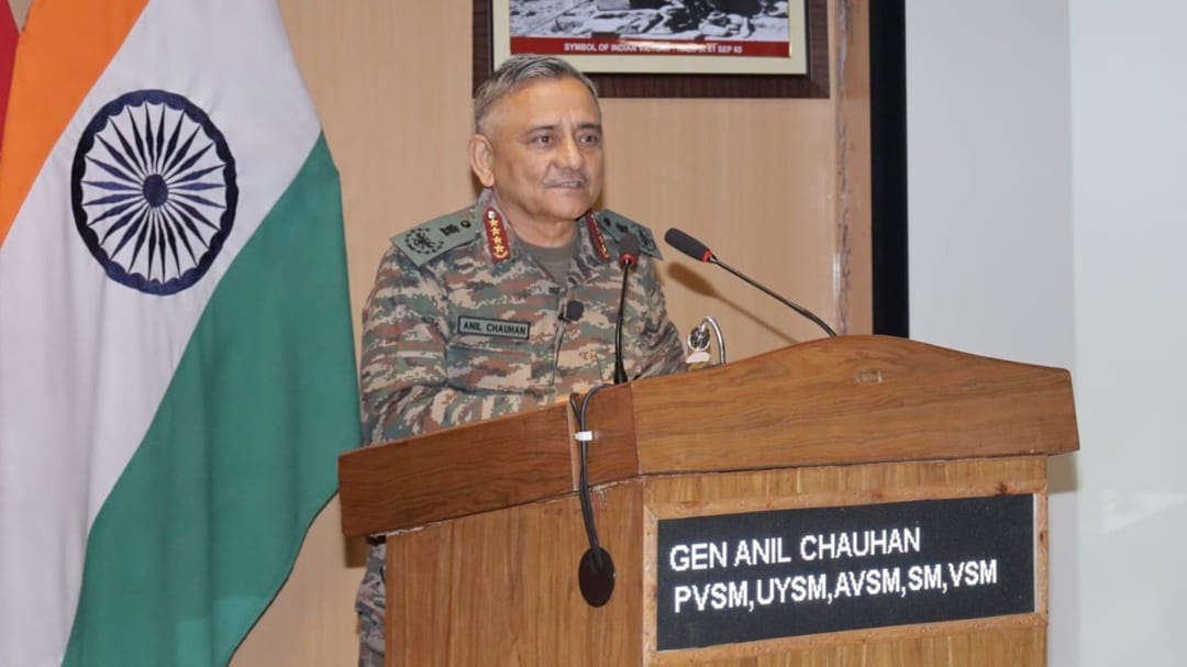cds General Anil Chauhan visit jammu and srinagar review security operations
