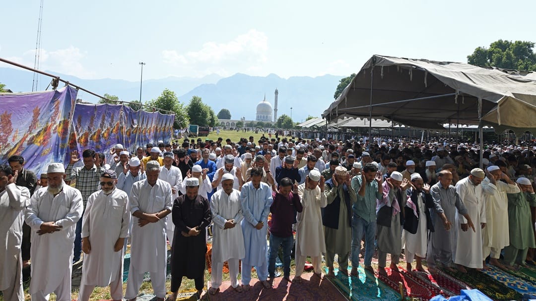 Eid 2024 : prayers offered Eid-ul-Adha celebrated across srinagar kashmir