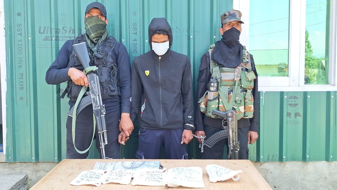 jammu kashmir terrorist arrested : HM terrorist tasked with soft killings arrested in Handwara