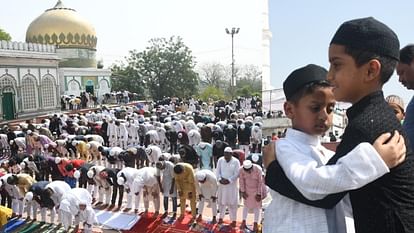 Muslim community offer prayer on bakreed and wishes each other.