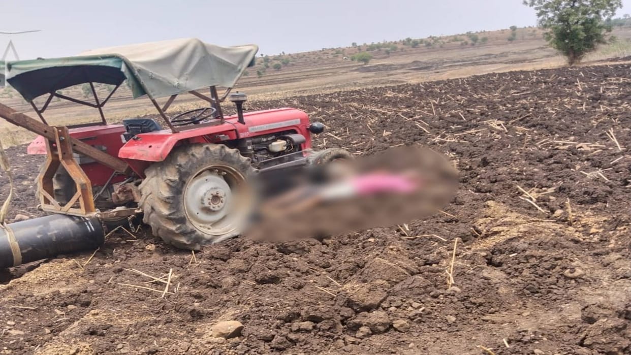 Shajapur News Accident while working in Narmada project tractor driver died due to electric shock