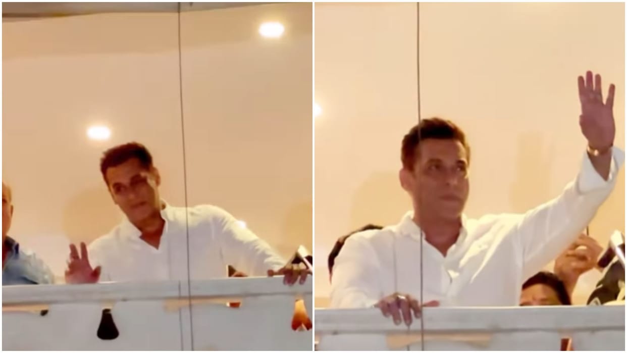 Sikandar star Salman khan meets fans on the occasion of Eid al Adha video viral