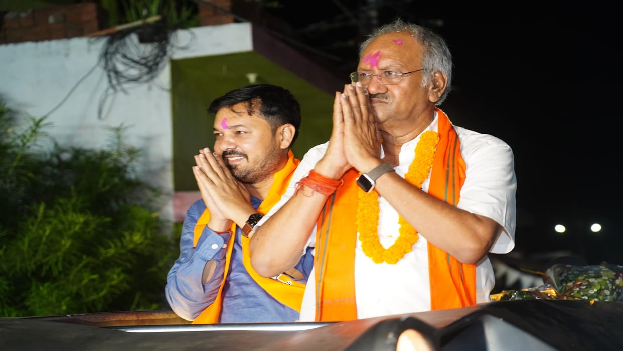 Vijay Aabhar Yatra in Dharsiwan, Kharora, Kura and Tilda-Nevara, Raipur mp brijmohan agrwal