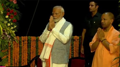 Double congratulations people of Varanasi PM Modi said public meeting he give gifts youth women and poor