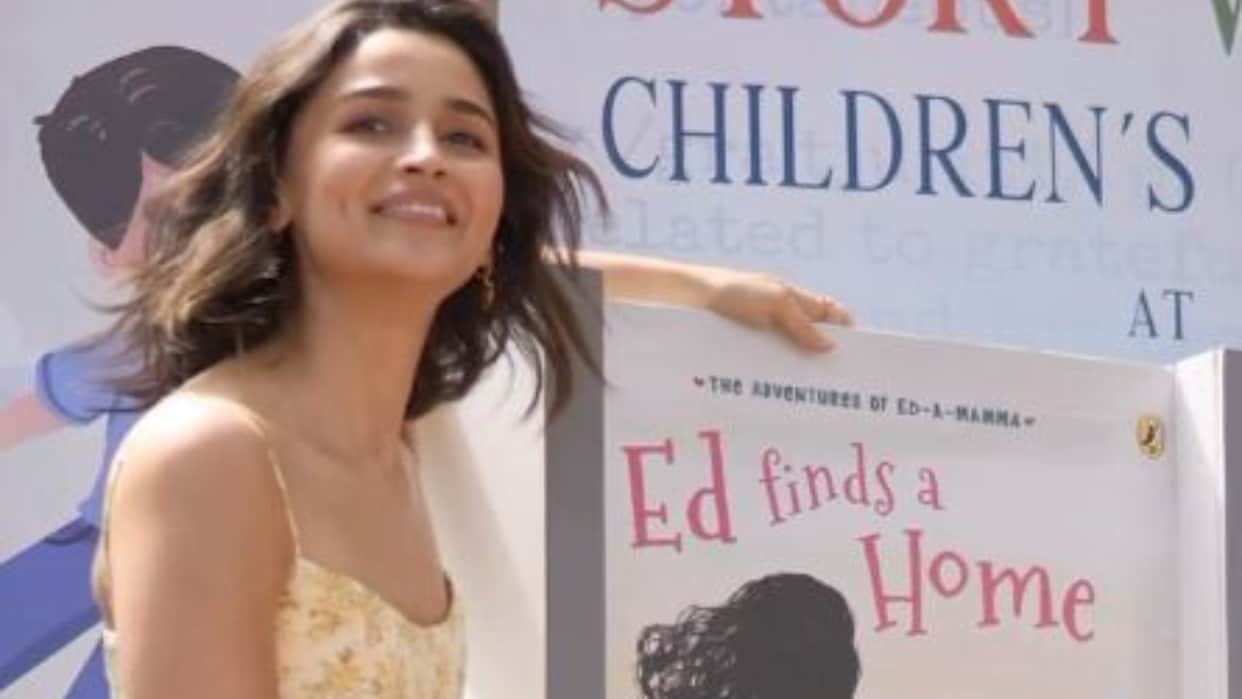 Alia Bhatt book The Adventures of Ed-a-Mamma Ed Finds A Home as a writer Raha loves her book and hugs them too