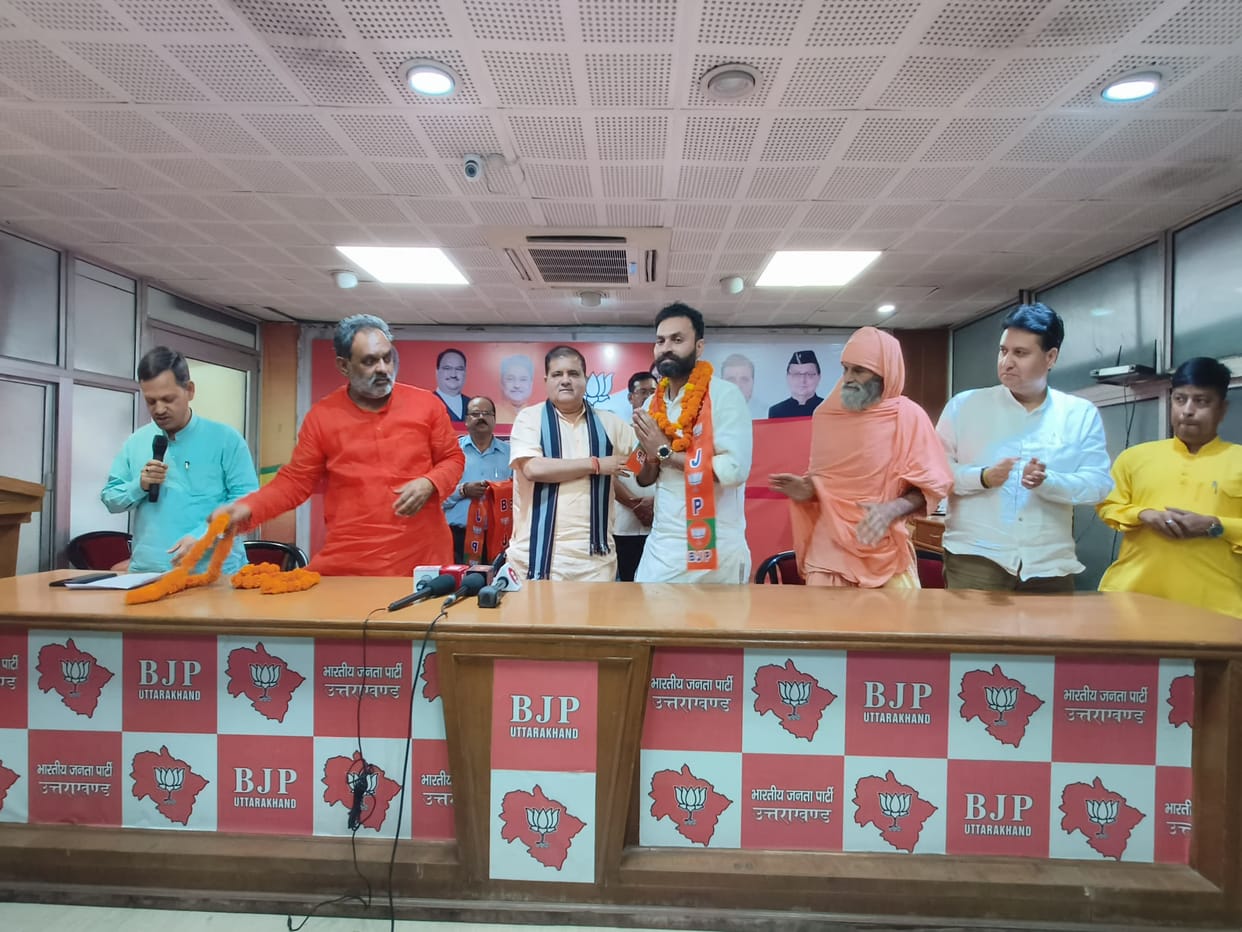 Uttarakhand Mangalore by-election Many leaders from other parties joined BJP in large numbers