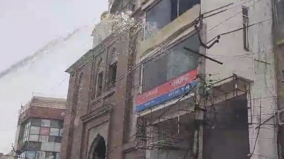 Fire broke out at Lal Batti Chowk in Panipat
