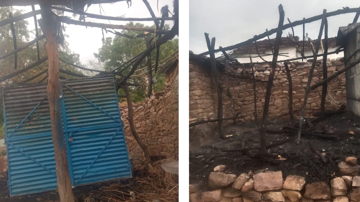 The accused set the shop on fire after the shopkeeper refused to give him bidi, matchbox and gutkha