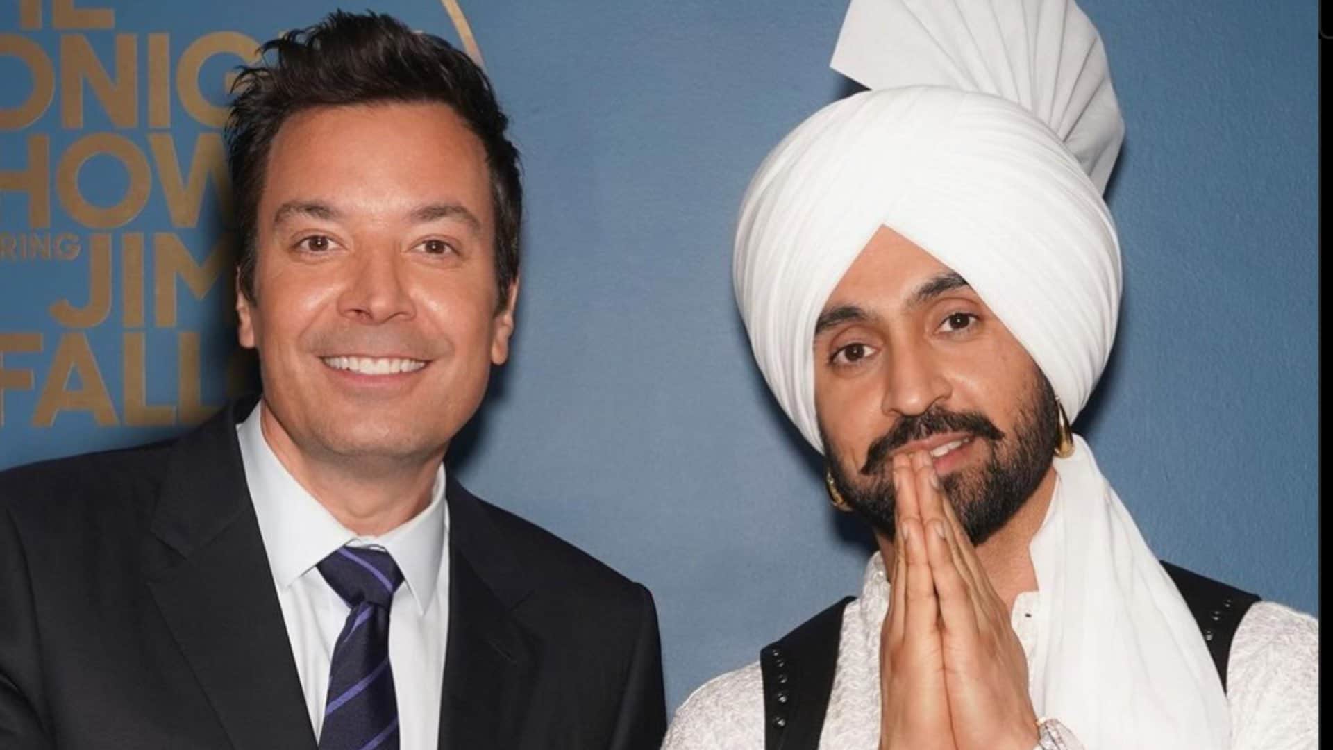 Diljit Dosanjh spotted 1.2 crore diamond encrusted watch in The Tonight Show Starring Jimmy Fallon see pics