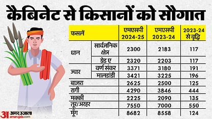 Union Cabinet Decisions Updates Ashwini Vaishnaw Minimum Support Price 14 Kharif Crops news in hindi