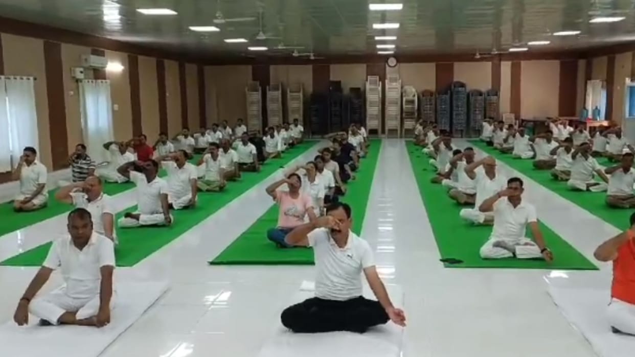International Yoga Day celebrated on Friday 1500 students will participate in the program
