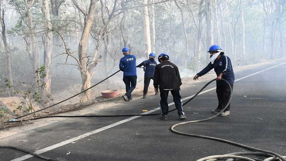 Brazil Amidst worst drought fire broke out in Amazon forest protected areas destroyed air quality deteriorated